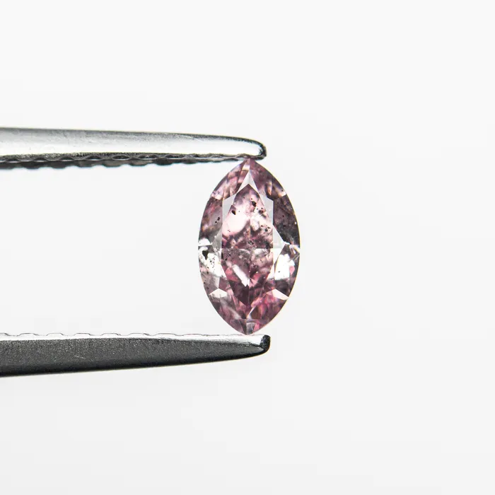 029ct 570x327x229mm GIA I1 Fancy Intense Purplish Pink Marquise Brilliant 2414801 Misfit Diamonds Earrings