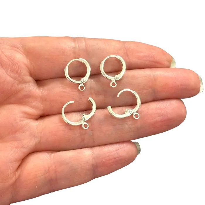 12mm Silver Plated Huggie Hoop EarringsDelicate Huggie Earrings Leverback Earrings Peppy Beads Earrings 12mm Silver Plated Huggie Hoop EarringsDelicate Huggie Earrings Leverback Earrings Peppy Beads Earrings