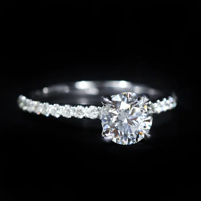 14K White Gold GIA 108 Carat Round Brilliant Cut Diamond Solitaire Engagement Ring JS Simmons Diamond Consultants Rings 14K White Gold GIA 108 Carat Round Brilliant Cut Diamond Solitaire Engagement Ring JS Simmons Diamond Consultants Rings