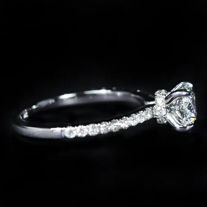 14K White Gold GIA 108 Carat Round Brilliant Cut Diamond Solitaire Engagement Ring JS Simmons Diamond Consultants Rings