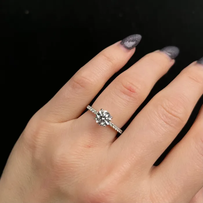 14K White Gold GIA 108 Carat Round Brilliant Cut Diamond Solitaire Engagement Ring JS Simmons Diamond Consultants Rings