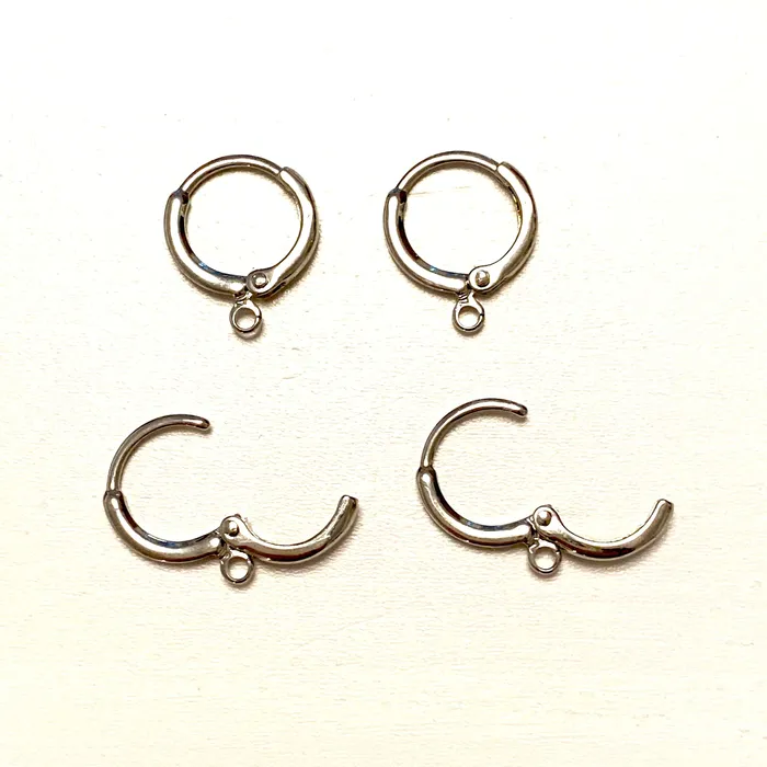 14mm Rhodium Plated Huggie Hoop EarringsDelicate Huggie Earrings Leverback Earrings Peppy Beads Earrings 14mm Rhodium Plated Huggie Hoop EarringsDelicate Huggie Earrings Leverback Earrings Peppy Beads Earrings