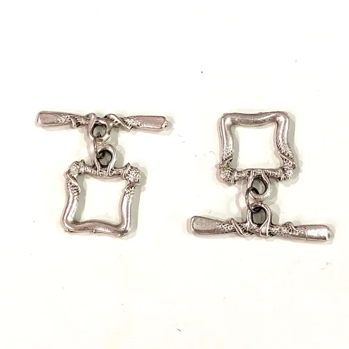 2 Sets Silver Toggle Clasp Antique Silver Plated Toggle Clasp Peppy Beads Rings 2 Sets Silver Toggle Clasp Antique Silver Plated Toggle Clasp Peppy Beads Rings