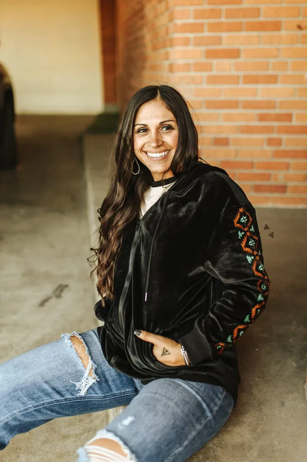 2FLY Earrings MIDNIGHT TRAIL HOODED JACKET