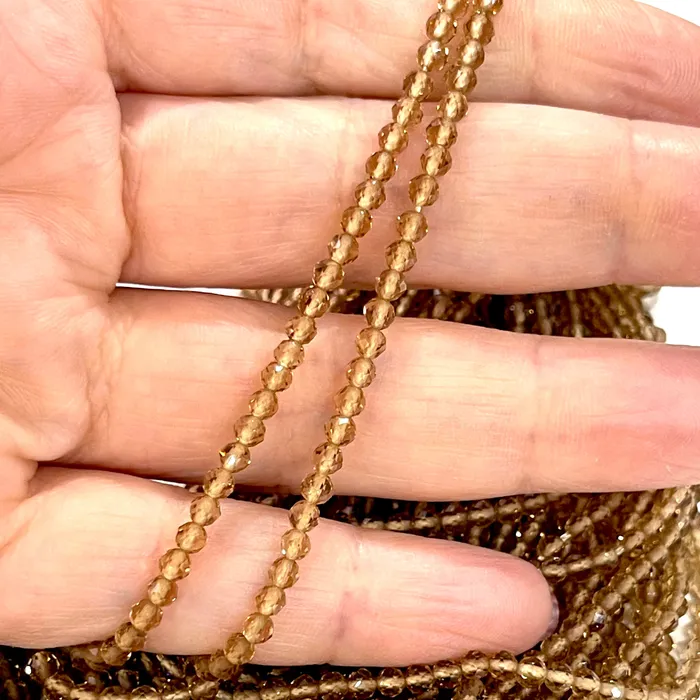 3mm Cappuccino Jade Faceted Round Gemstone Beads 127 Beads Peppy Beads Rings 3mm Cappuccino Jade Faceted Round Gemstone Beads 127 Beads Peppy Beads Rings