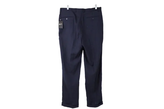 A Santomi NEW A Santomi Navy Blue Dress Pant 36X32 Rings