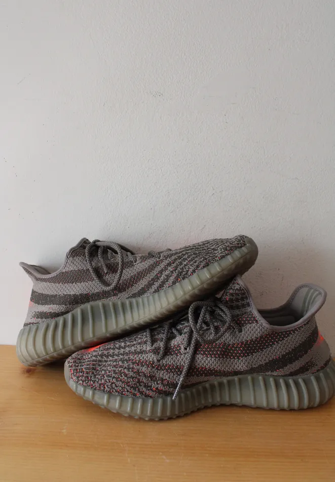 Adidas Adidas Yeezy Boost 350 Beluga Gray Orange Sneakers Size 13 Earrings