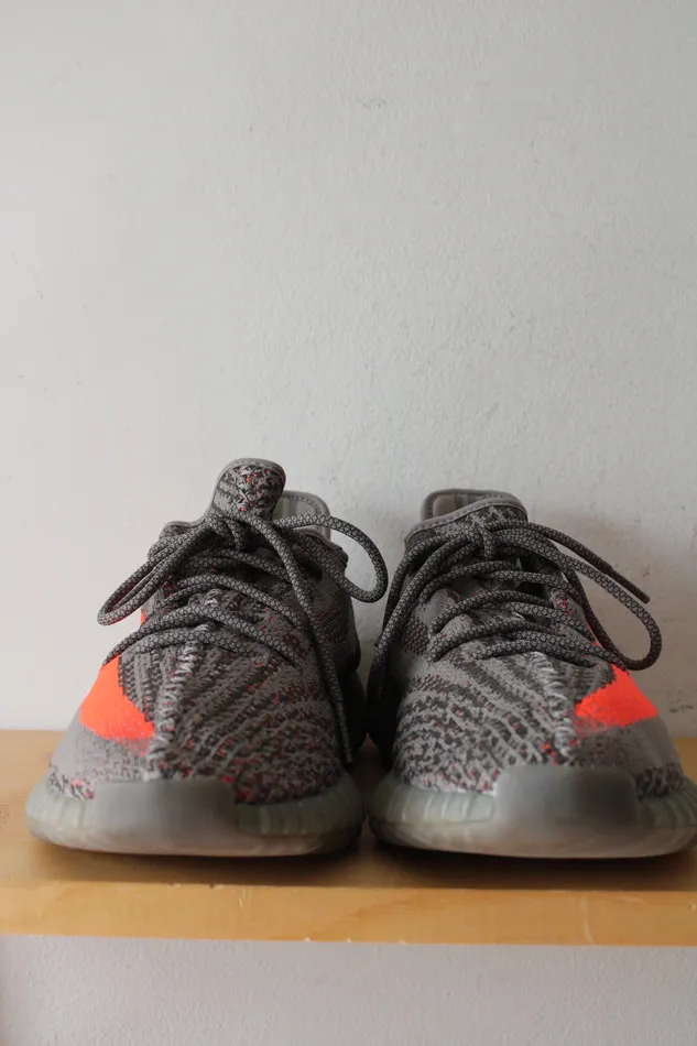 Adidas Adidas Yeezy Boost 350 Beluga Gray Orange Sneakers Size 13 Earrings