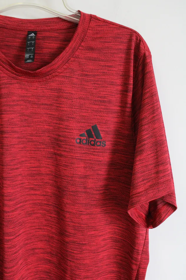 Adidas Red Logo Shirt L Adidas Earrings