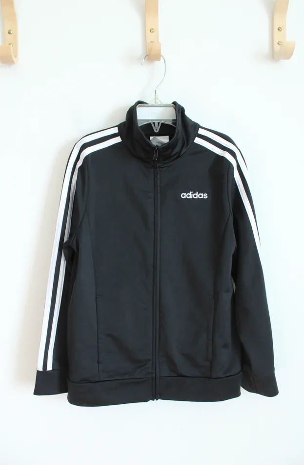 Adidas Rings Adidas Black White Track Jacket Youth M 1012