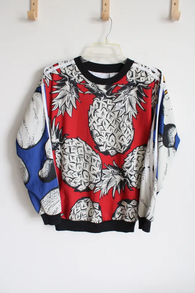 Adidas x Farm Rio Pullover AllOver Tropical Sweatshirt XXS Adidas Earrings Adidas x Farm Rio Pullover AllOver Tropical Sweatshirt XXS Adidas Earrings