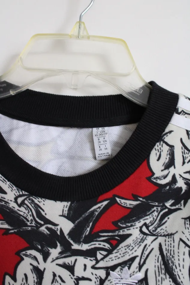 Adidas x Farm Rio Pullover AllOver Tropical Sweatshirt XXS Adidas Earrings