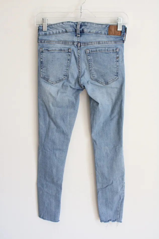 Aeropostale Earrings Aeropostale Distressed Low Rise Jegging Jeans 0 Short