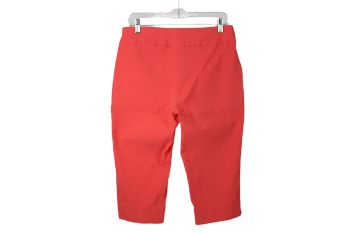 Alfred Dunner Coral Capri Pants 10 Alfred Dunner Earrings