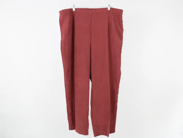 Alfred Dunner Earrings Alfred Dunner Dusty Rose Suede Finish Pants 24W