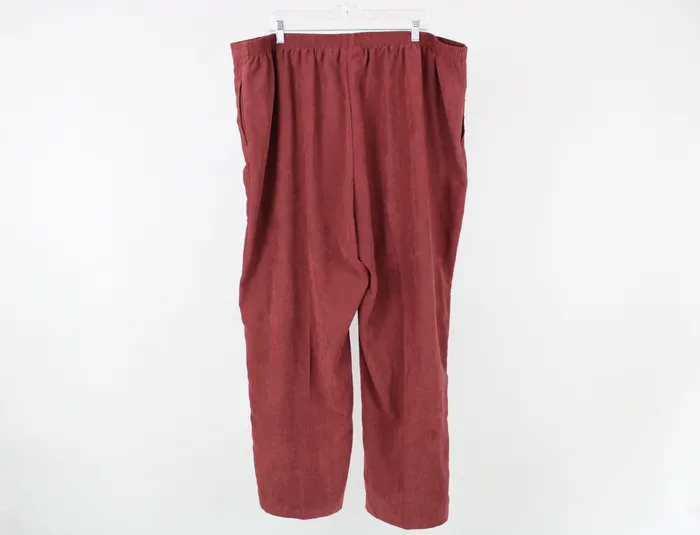 Alfred Dunner Earrings Alfred Dunner Dusty Rose Suede Finish Pants 24W