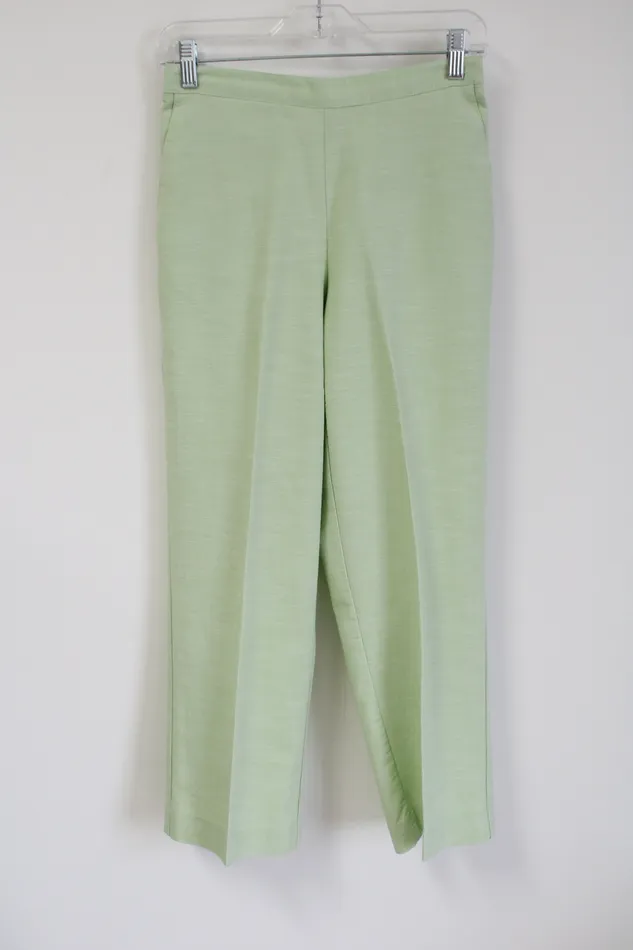 Alfred Dunner Necklaces Alfred Dunner Light Key Lime Green Pants 8 Petite