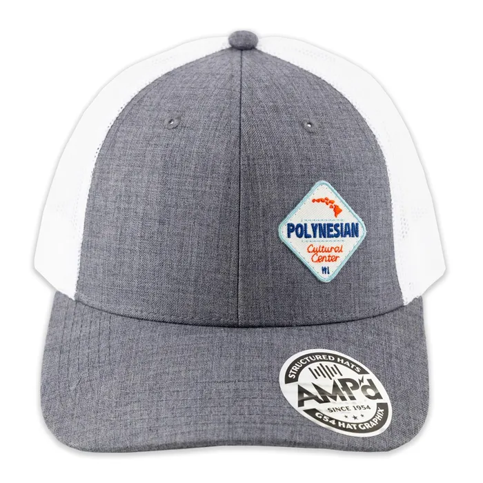 Ampd Polynesian Cultural Center Diamond Patch Ball Cap Gray White GREATMOUNTAINWE Rings
