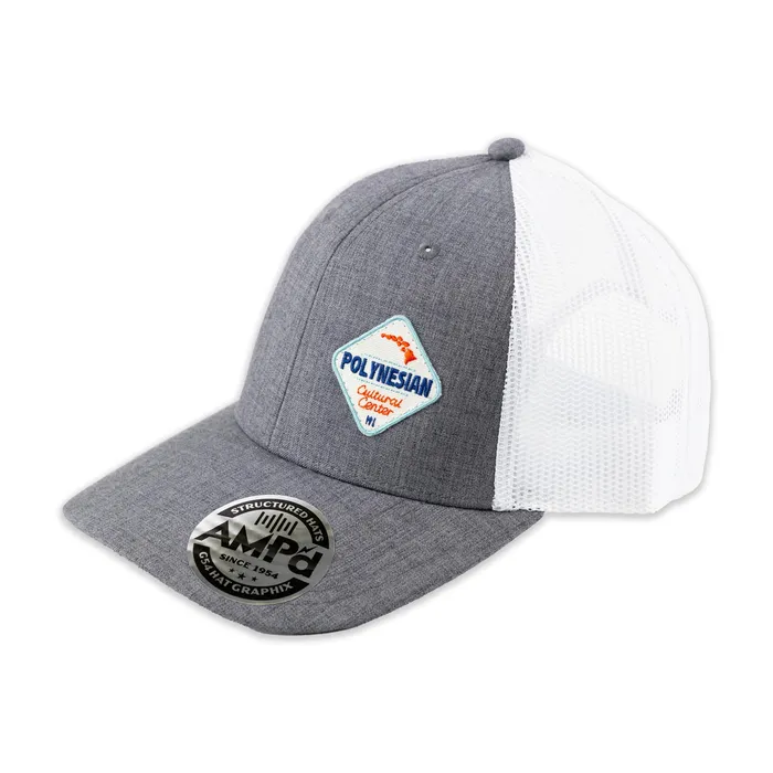 Ampd Polynesian Cultural Center Diamond Patch Ball Cap Gray White GREATMOUNTAINWE Rings