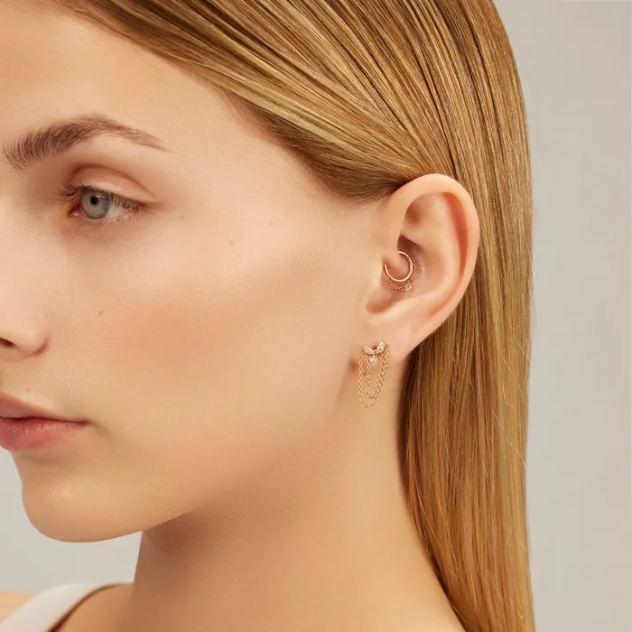 Anais Hoop Piercing Kismet by Milka2 Earrings