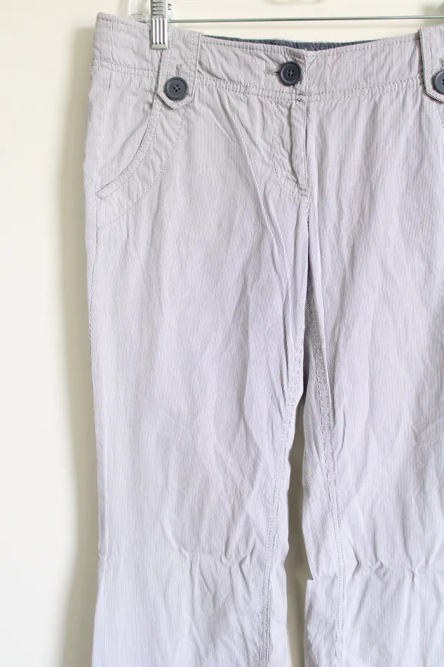 Ann Taylor LOFT Ann Taylor LOFT Blue Pinstripe Pants 4 Rings