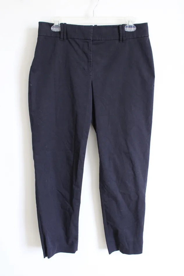 Ann Taylor LOFT Ann Taylor Navy Blue Chino Pant 4 Rings