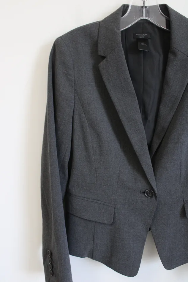 Ann Taylor LOFT Earrings Ann Taylor Gray Blazer 6 Petite