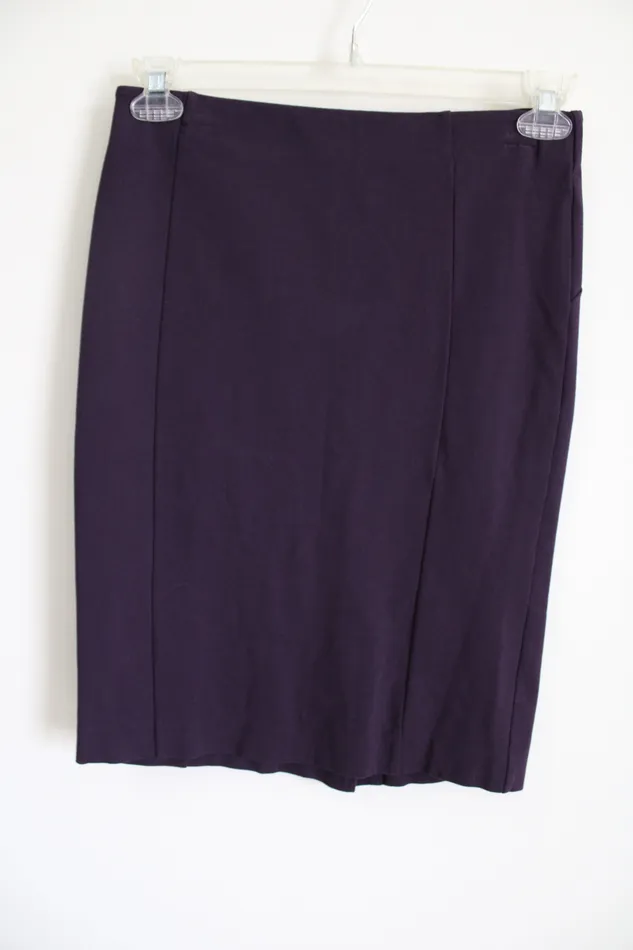 Ann Taylor LOFT Earrings Ann Taylor Purple Stretch Fitted Skirt 2