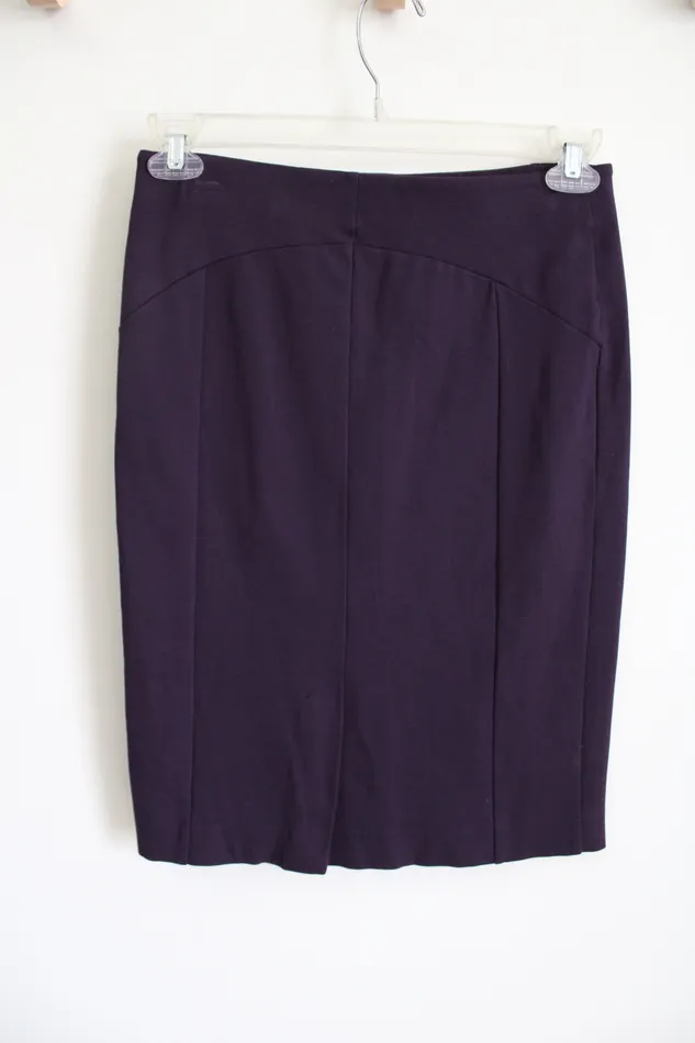 Ann Taylor LOFT Earrings Ann Taylor Purple Stretch Fitted Skirt 2