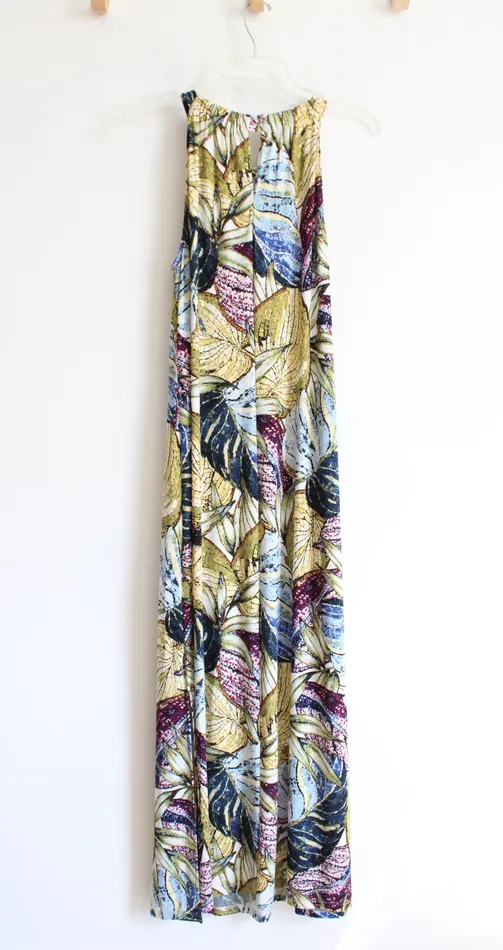 Anne Klein MultiColored Patterned Halter Neck Maxi Dress 14 Anne Klein Earrings