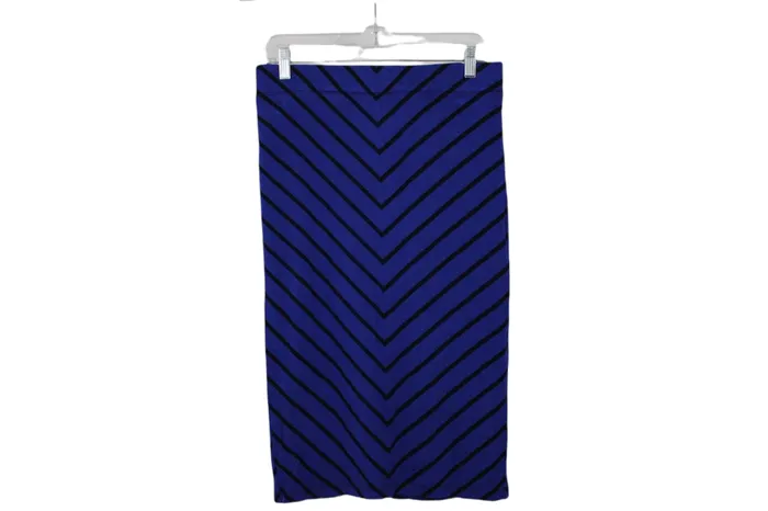 APT9 Blue Chevron Skirt M APT9 Rings