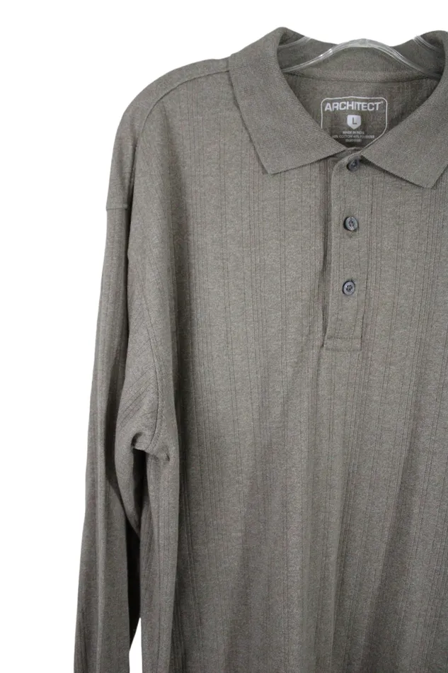 Architect Earrings Architect Tan Long Sleeved Shirt L