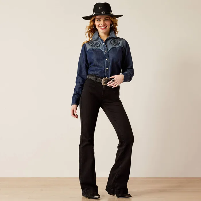 ARIAT CLOTHING Earrings ARIAT WOMENS HIGH RISE DIXIE SLIM TROUSER JEANS VALENCIA ARIAT CLOTHING Earrings ARIAT WOMENS HIGH RISE DIXIE SLIM TROUSER JEANS VALENCIA
