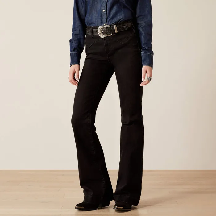 ARIAT CLOTHING Earrings ARIAT WOMENS HIGH RISE DIXIE SLIM TROUSER JEANS VALENCIA