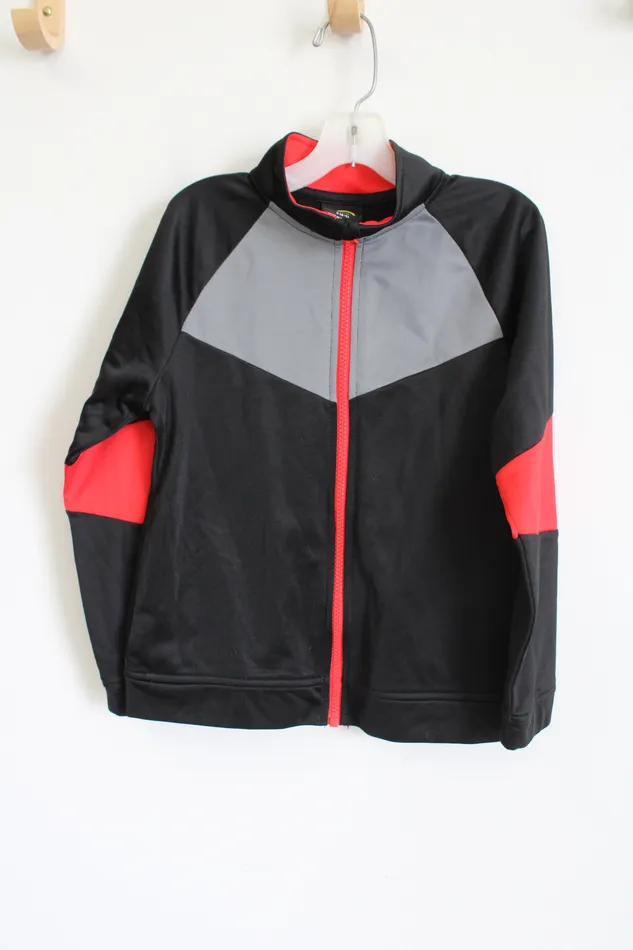 Athletic Works Rings Athletic Works Black Red Lightweight Zip Up Jacket Youth S 67