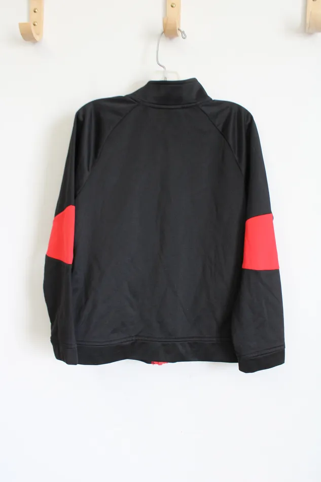 Athletic Works Rings Athletic Works Black Red Lightweight Zip Up Jacket Youth S 67