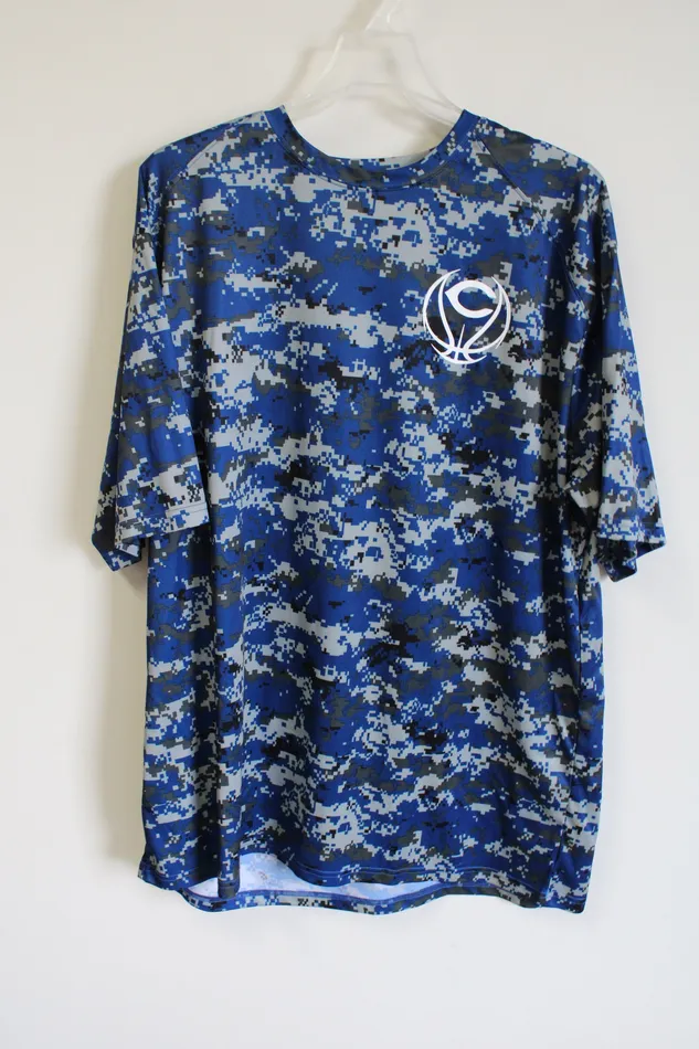 Badger Rings Badger Sport Blue Basketball Shirt 2XL