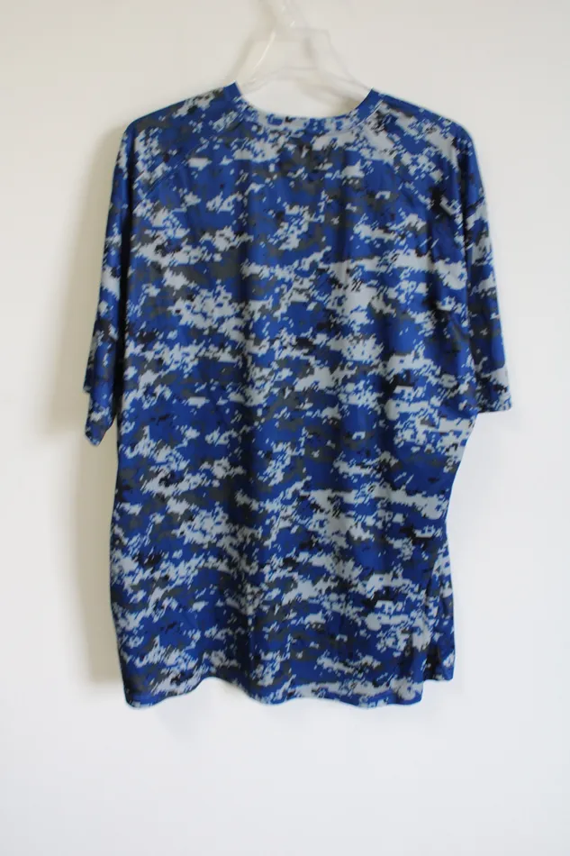 Badger Rings Badger Sport Blue Basketball Shirt 2XL