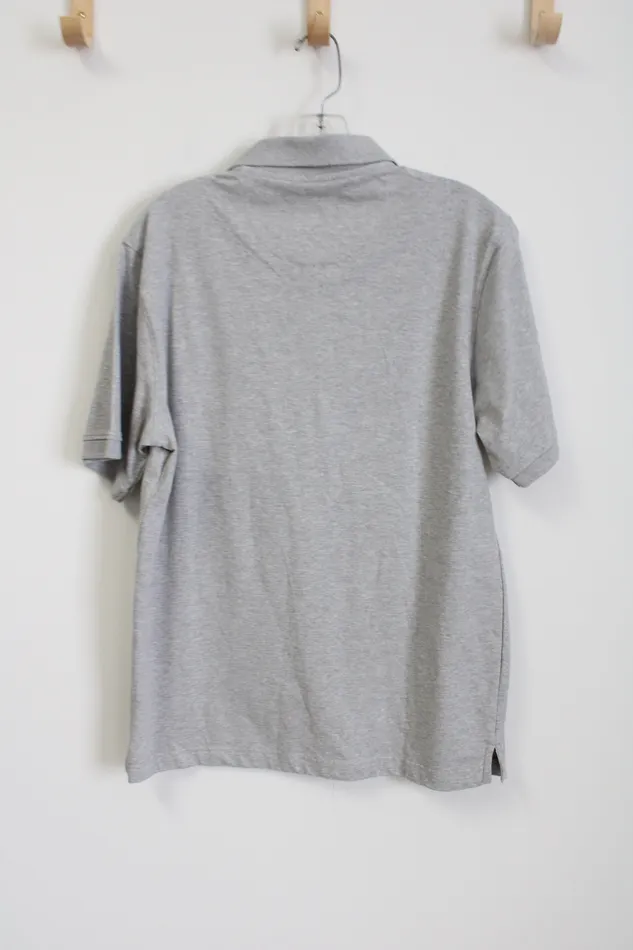 Basic Editions Gray Polo Shirt S Basic Editions Earrings