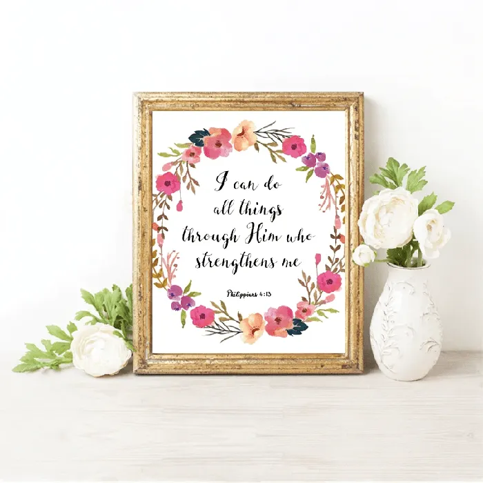 Bible Verse Wall Artbr I Can Do All Things Lords Guidance Earrings