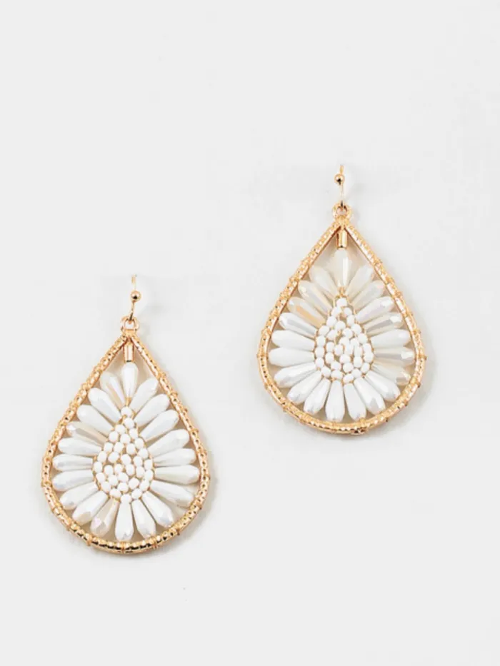 Blue Sky Gardenia Earring Earrings