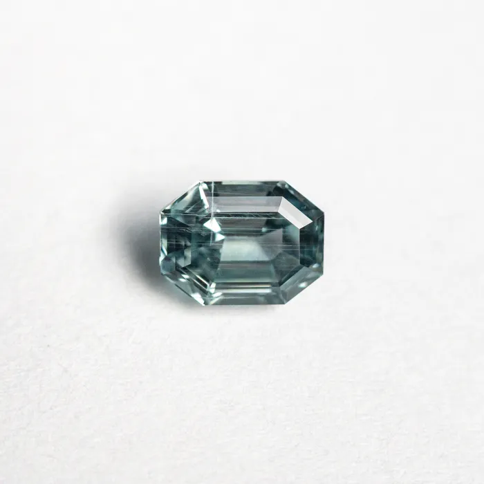 Blue Step Cut Sapphire 071ct Cut Corner Rectangle Misfit Gems Rings