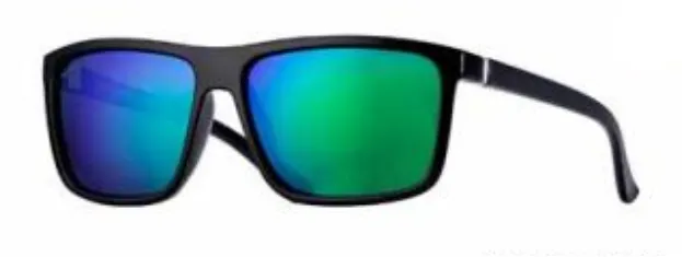 BLUEPLANETEYEWE Rings Sun Glasses Landen BlackBlue Green Mirror