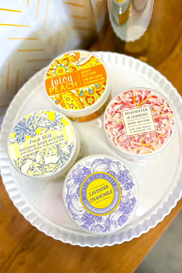 Body Butter Rosewater Jasmine Greenwich Bay Earrings Body Butter Rosewater Jasmine Greenwich Bay Earrings