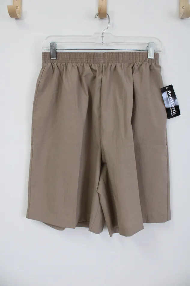 Bonworth Earrings NEW Bonworth Taupe Polyester Shorts M
