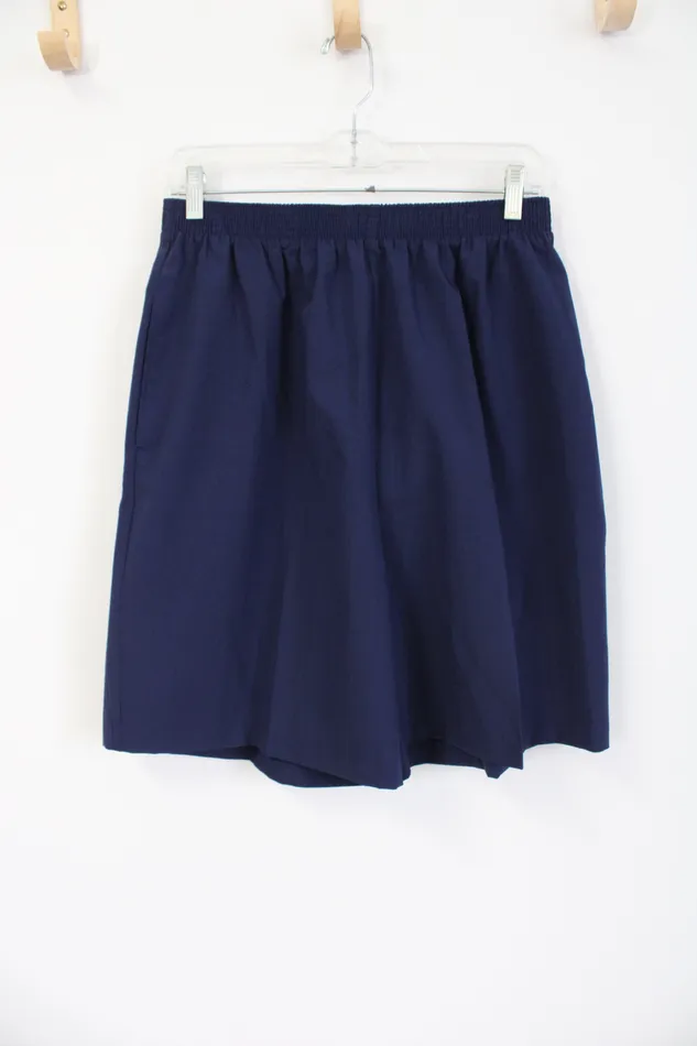 Bonworth Rings NEW Bonworth Dark Navy Blue Polyester Shorts M