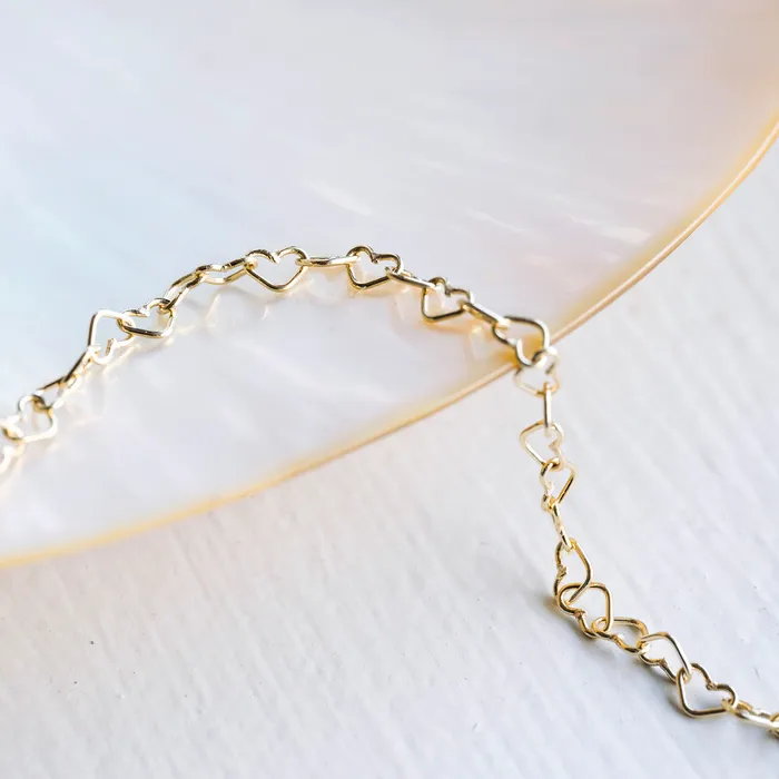 Bracelets Consider the Wldflwrs Heart Link Bracelet