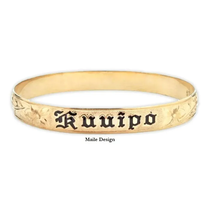 Bracelets Hawaiian Heirloom Customizable Hawaiian Heirloom 14K Gold Bracelet