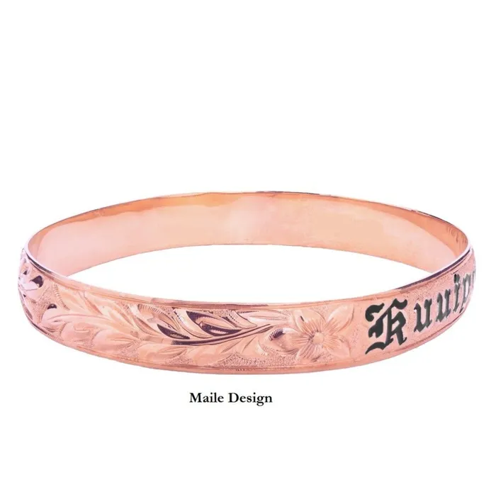 Bracelets Hawaiian Heirloom Customizable Hawaiian Heirloom 14K Gold Bracelet