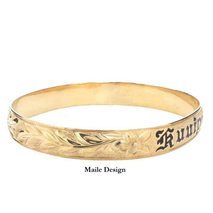 Bracelets Hawaiian Heirloom Customizable Hawaiian Heirloom 14K Gold Bracelet
